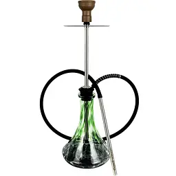 Кальян Tiaga Hookah Classic Silver Craft XL Green - мініатюра 2