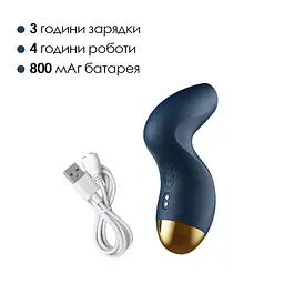 Вакуумний кліторальний стимулятор Svakom Pulse Pure Navy Blue - мініатюра 5