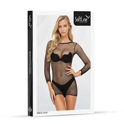 Міні-сукня SoftLine 3028, One Size (чорний) - мініатюра 3