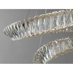 LED люстра кільця з кришталем Linisoln 548-80*50 FG, 160 ват - мініатюра 3