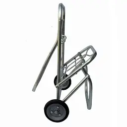 Господарський візок складаний ТМО-120У зі збільшеною висотою оцинкований 40 кг колеса 120 мм - мініатюра 6