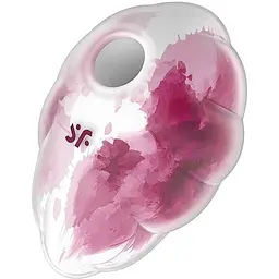 Вакуумний стимулятор клітора з вібрацією Satisfyer Cloud Dancer рожевий