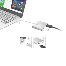 USB-Хаб j5create JUA365-N USB-A на 2xHDMI (JUA365-N) - мініатюра 4