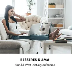 Вентилятор-охолоджувач KLARSTEIN Maxfresh 4в1 з таймером 55 Вт (10036141) без пульта - мініатюра 2