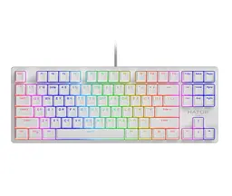 Клавіатура ігрова механічна HATOR HTK521 White Rockfall 2 Мecha Signature Edition Aurum Orange - мініатюра 1