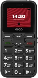Телефон ERGO R181 DS Black UA UCRF