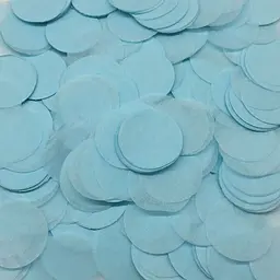 Конфеті кружечки із паперу 10 г 25 мм блакитні - мініатюра 3