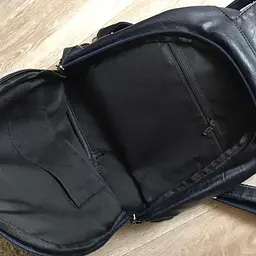 Рюкзак жіночий міський стильний молодіжний на кожен день Темно-синій (461) - мініатюра 5