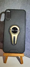 Чохол-накладка Hoco Car Mount з магнітом+тримачем для Apple iPhone X iPhone XS Black/yellow - мініатюра 2