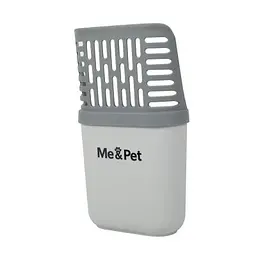Лопатка для туалету Me&Pet з контейнером сіра (NMP35) - мініатюра 2