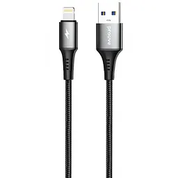 Кабель Proove WireX USB to Lightning 2.4A (1m) black