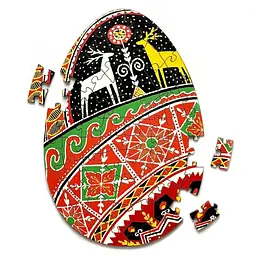 Пазл дерев`яний UkrainianPuzzles Писанка Спадщина у візерунках Тараса Городецького
