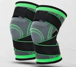 Бандаж для колінного суглоба No Brand Knee Support XXL Сіро-зелений (14980-hbr) - мініатюра 7