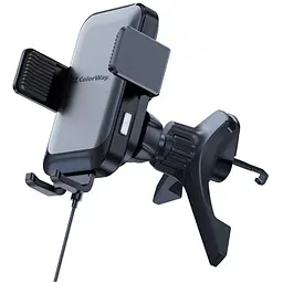 Універсальний автотримач ColorWay AutoSense Car Wireless Charger 2 (Dashboard+Air Vent) 15W (CW-CHAW040Q-BK)