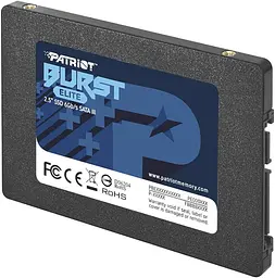 Диск SSD - день накопичувач Patriot Burst Elite 120 GB 2.5" SATA 3.0 PBE120GS25SSDR - мініатюра 2