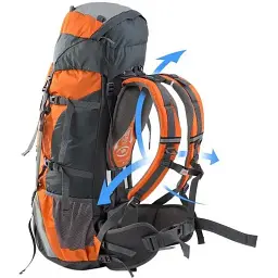 Рюкзак Naturehike NH70B070-B 70 л + 5 л помаранчевий - мініатюра 3