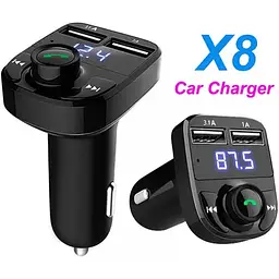 Автомобільний модулятор трансмітер Ugreen X8 Bluetooth A2DP/V4.2+EDR MP3 плеєр USB заряджання - мініатюра 6