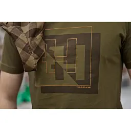 Футболка Harkila H-logo S/S T-shirt L Dark olive - мініатюра 5