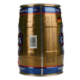 Пиво Furst Chlodwig Weizen світле нефільтроване 5.3% 5 л - мініатюра 3