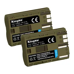 2-Pack KingMa Canon BP-511 комплект з 2 акумуляторів