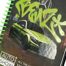 Блокнот Yes Auto show Mercedes А5, 96 аркушів, в клітинку (152019) - мініатюра 2