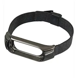 Ремінець BeCover Metal для Xiaomi Mi Smart Band 5 / Mi Smart Band 6 Black (705146) - мініатюра 2