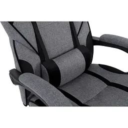 Геймерське крісло GT Racer сіре з чорним (X-2749-1 Fabric Gray/Black Suede) - мініатюра 4