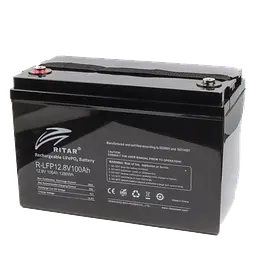 Акумуляторна батарея з bluetooth та підігрівом Ritar LiFePO4 12,8V 100Ah 1280Wh (330 х 172 х 214 мм), 13kg Q1