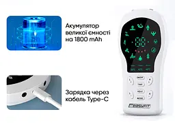 Міостимулятор з підігрівом EasyFit Pro ActivePulse імпульсний масажер для м'язів + Чохол - мініатюра 3
