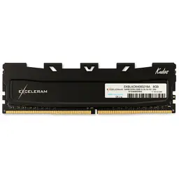 Модуль пам'яті для комп'ютера DDR4 8GB 3200 MHz Kudos Black eXceleram (EKBLACK4083216A)