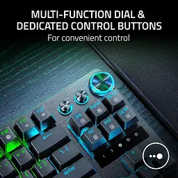 Клавіатура Razer Huntsman V3 Pro TKL RGB 84key Analog Optical Switches ENG/UKR Black (RZ03-04980100-R3M1) - мініатюра 8
