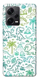 TPU чохол Demsky Dino pattern для Xiaomi Redmi Note 12 Pro+ 5G