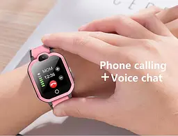 Смарт годинник телефон для дітей Lemfo H02 з GPS трекером, SIM-картою, 4G, відеодзвінками, Wi-Fi, камерою, кнопкою SOS та вологозахистом IP67 Рожевий - мініатюра 13