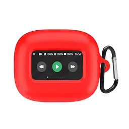 Силіконовий чохол для навушників JBL Live Flex 3/Beam 3, Hang Case, червоний, ультратонкий захисний кейс товщиною 2 мм, захист від подряпин, пилу та ударів, компактний, з карабіном для кріплення, ArmorStandart (ARM79925)