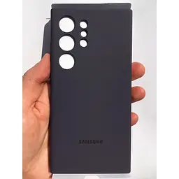Оригінальний силіконовий чохол Samsung Silicone Case для Galaxy S24 Ultra SM-S928 Dark Violet EF-PS928TVEGWW - мініатюра 2