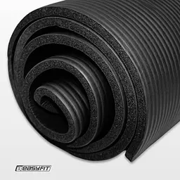 Килимок для фітнесу та йоги EasyFit NBR 8 мм чорний - мініатюра 6