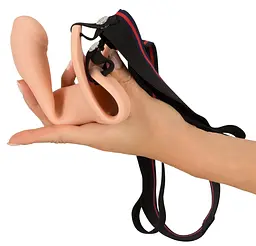 Порожнистий страпон You2Toys Orion Silicone Sleeve Large 26 см тілесний - мініатюра 4
