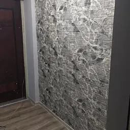 Самоклейка декоративна 3D панель 3D Loft під цеглу мармур 700x770x5мм - мініатюра 6