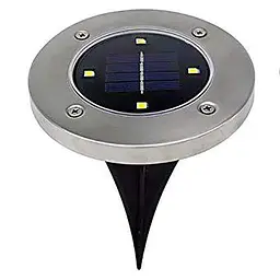 Комплект вуличних світильників на сонячній батареї Solar Disk 8led-dm8 садові ліхтарі 4 шт. Сірий - мініатюра 5