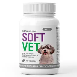 Фітокомплекс Provet SOFTVET для собак антистресова дія та нормалізації роботи нервової системи 100 таб, арт PR244048