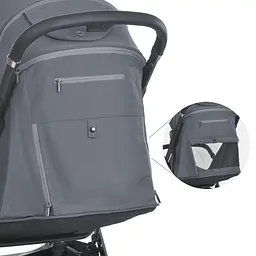 Дитяча прогулянкова коляска BEYA ME 1127-B Midnight Gray - мініатюра 4