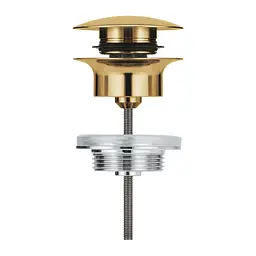 Донний клапан Grohe Click-Clack 65807GL0, Золотий - мініатюра 2
