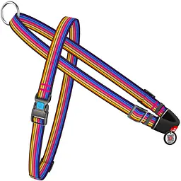 Шлея для собак Waudog Nylon з QR-паспортом Лінія 1 S (5469)
