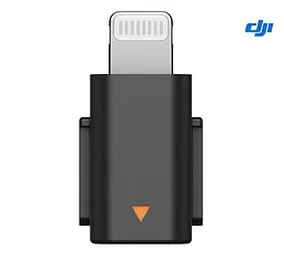 Адаптер-перехідник для мікрофона DJI Mic 2 Lightning, Чорний (CP.RN.00000334.01) - мініатюра 2