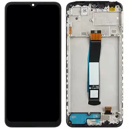 Дисплей Xiaomi Redmi 10C/Poco C40 чорний, з рамкою
