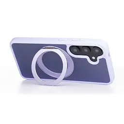 Противоударный чехол-панель для Samsung Galaxy S24 5G (SM-S921)/S25 5G, Unit Stand2, фиолетовый, силикон + поликарбонат, защита всего корпуса, с подставкой, поддержка магнитных держателей и беспроводной зарядки (MagSafe), ArmorStandart (ARM89561) - мініатюра 4