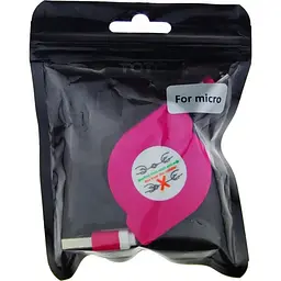 Кабель Toto TKX-66 Flat USB cable microUSB 1m Lilac - мініатюра 2
