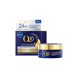 Відновлювальний нічний крем Nivea Q10 проти зморшок Інтенсивне живлення 50 мл 