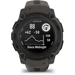 Смарт-годинник Garmin Instinct E 40 mm Black with Charcoal Silicone Band (010-02932-13) - мініатюра 2