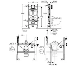Інсталяція для унітазу - біде Grohe Rapid SL 39112001 - мініатюра 2
